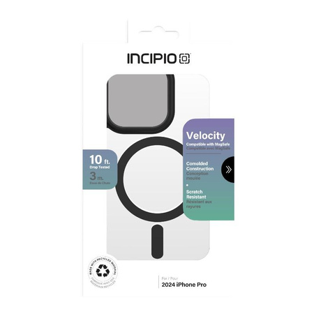 Incipio Velocity MagSafe - iPhone 16 Pro Tasche (Klar/Schwarz)